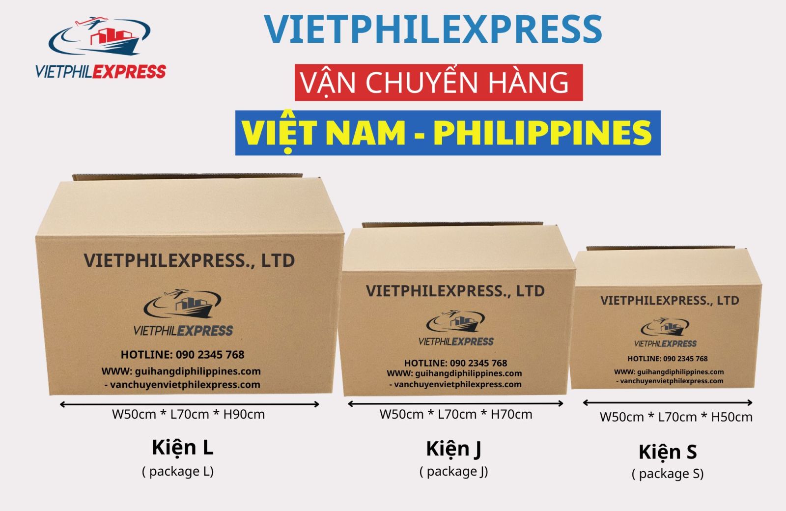 Gửi hàng theo kiện lớn