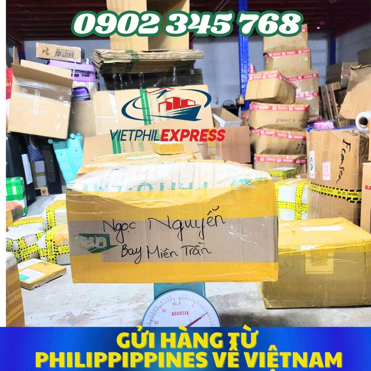 Vietphilexpress nhận và xử lý hàng