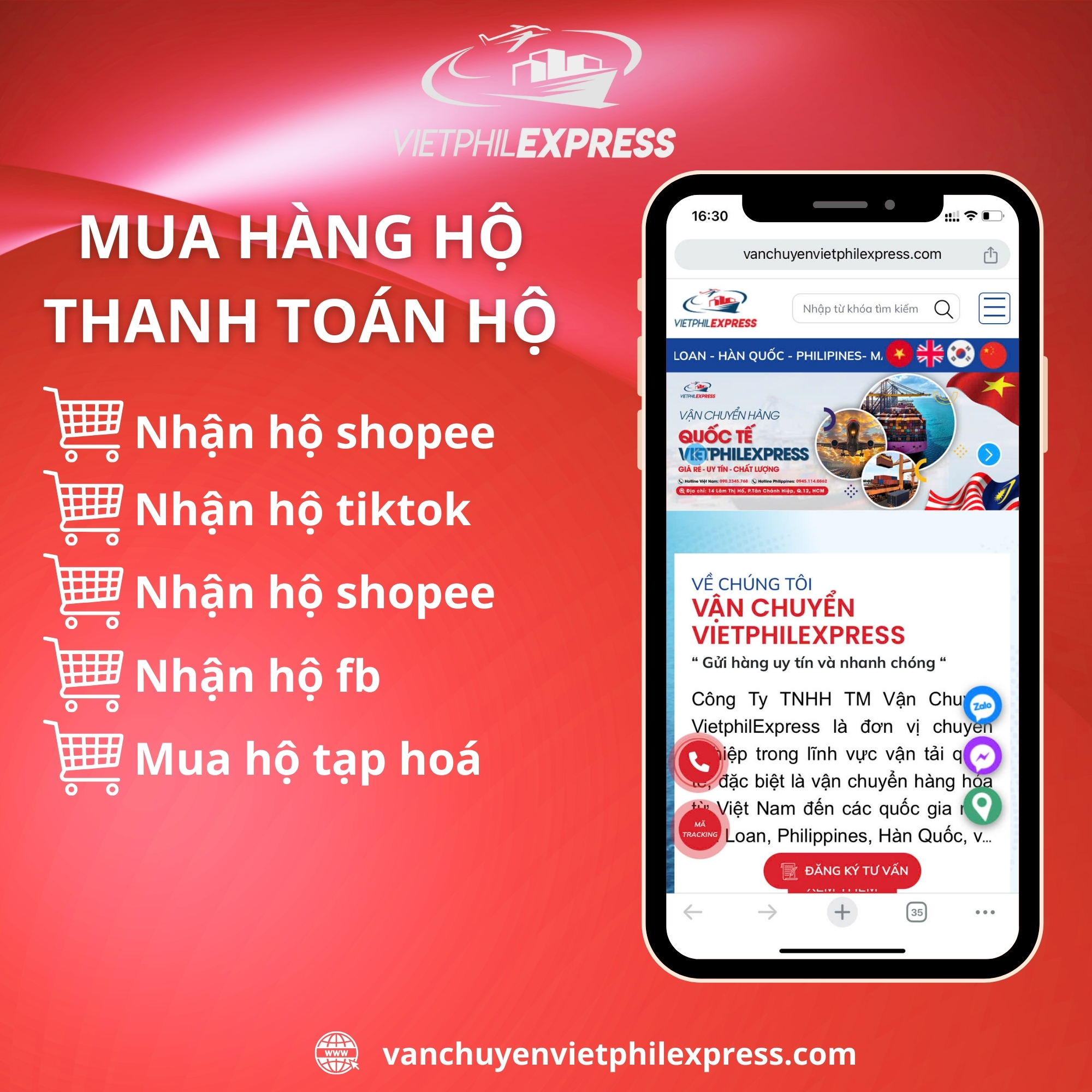 MUA HỘ - NHẬN HỘ - THANH TOÁN HỘ 