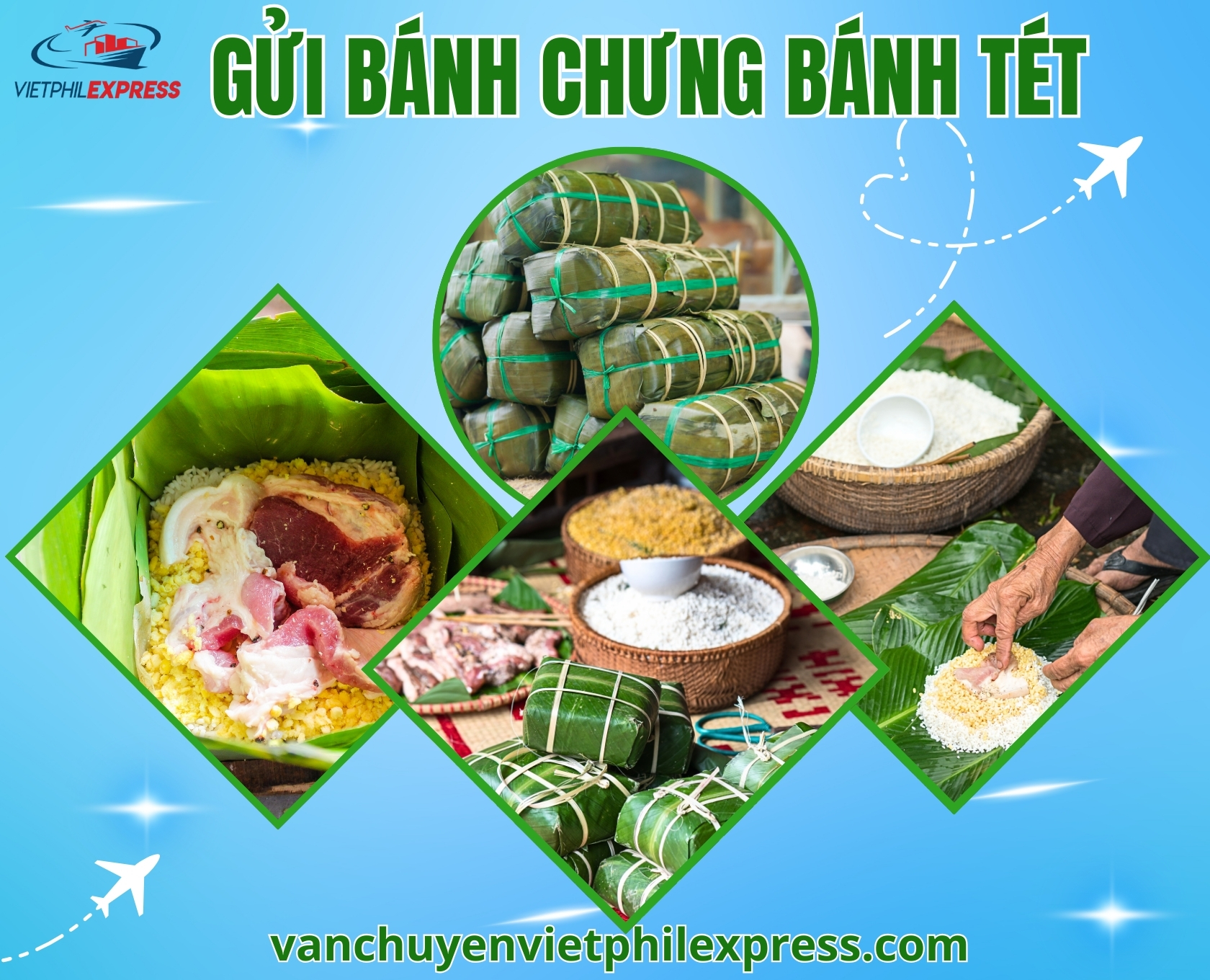 GỬI BÁNH CHƯNG BÁNH TÉT
