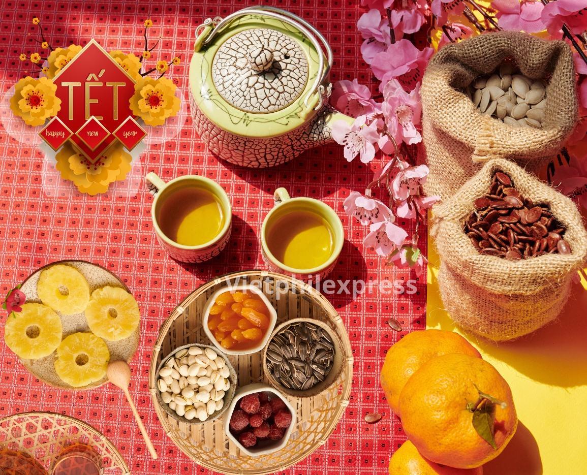 GỬI BÁNH KẸO MỨT TẾT ĐI NƯỚC NGOÀI